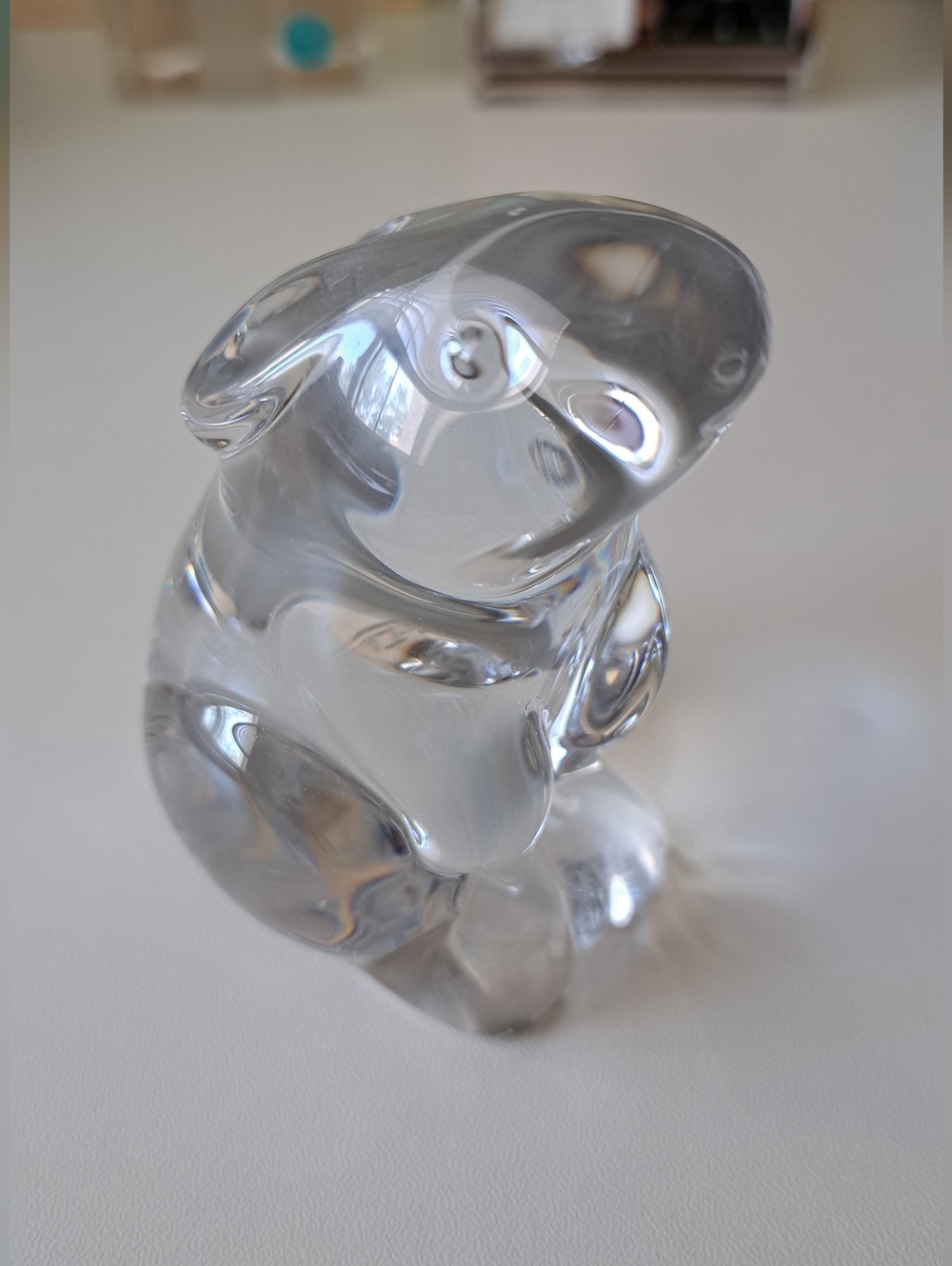 Baccarat France Crystal Rabbit Paperweight - Picture 3 of 10